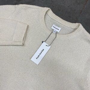 Frank And Oak Cream Knit Sweater Men’s XL NWT